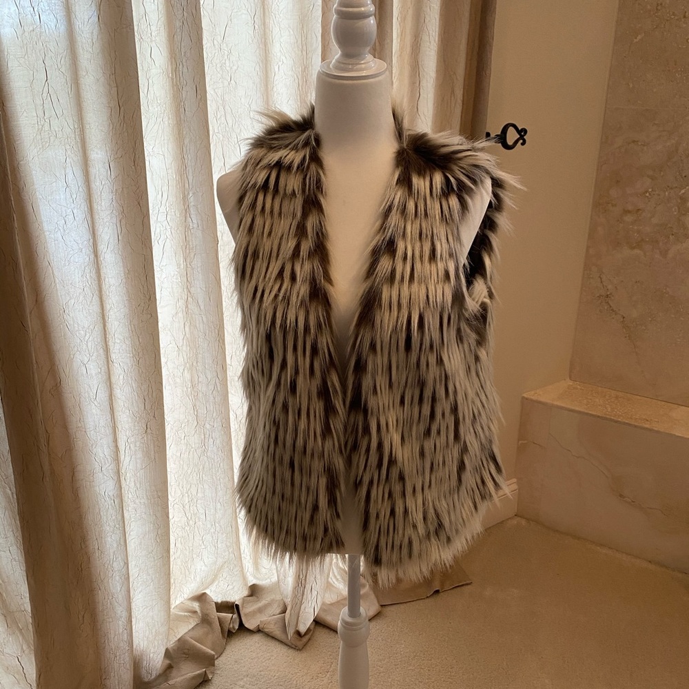 Faux fur vest
